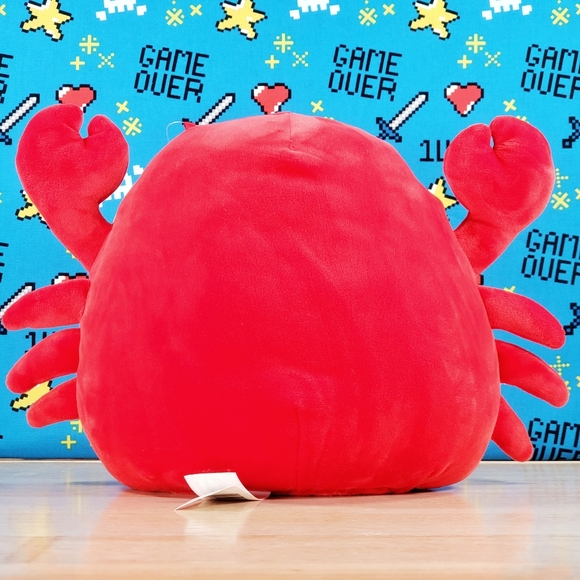 Squishmallow Carlos the Red Crab 8" 2020 UltraSoft Collectible Sealife Plush - Picture 4 of 11